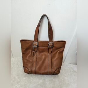 Coach Buckle Small Tote Brown F10194